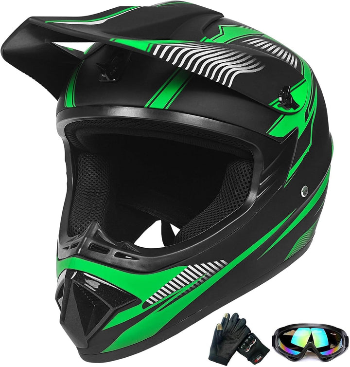 Jugend-Offroad-Motocrosshelme,Fahrradhelme für Jungen und Mädchen,Personalisierter Motorradhelme,CE