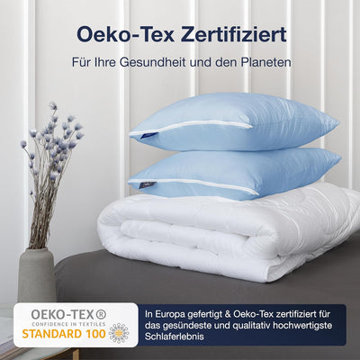 Fabsy Kissen 60x60 füllung – Luxuriöses Weiches Kühlendes Kopfkissen - Bett Kissen - Kissen inlett 6