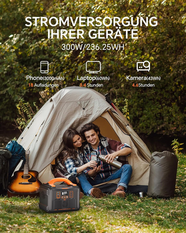 Newsmy Tragbares Powerstation 300W/230V x 2 Wechselstromausgang (600W Peak) Pure Sinuswelle 236.25WH