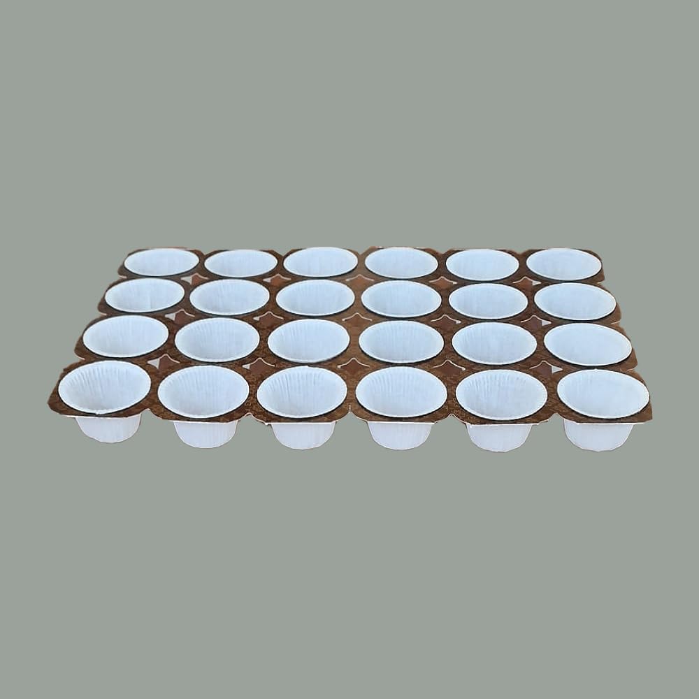 Lucgel Einweg-Backform aus Papier, für grosse Muffins, 112 g, 24 Portionen, 5 Stück Muffin-Backform,