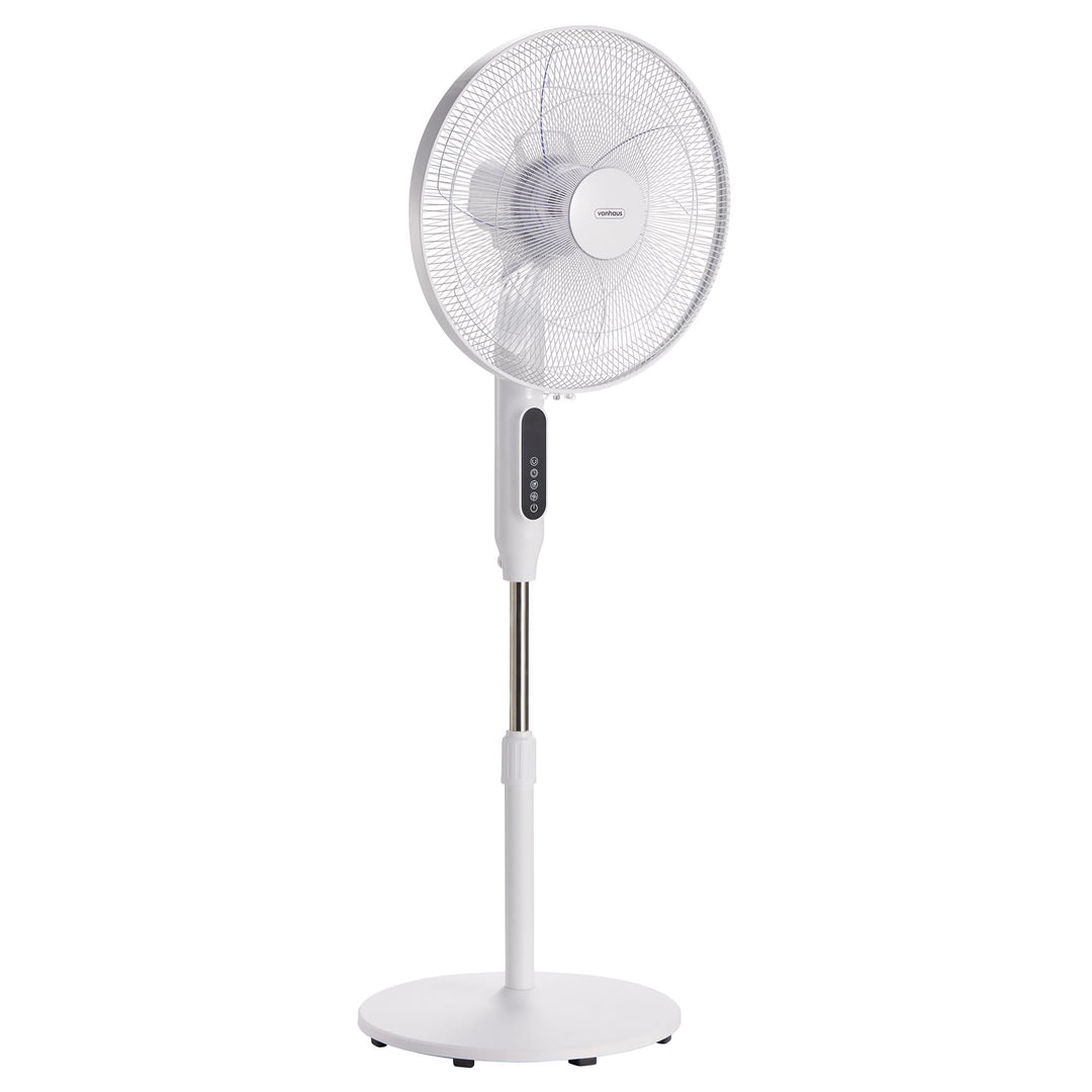 VonHaus 42 cm Standventilator – Ventilator Leise mit Ferbedienung, 24 Geschwindigkeiten, 3 Modi, 15-
