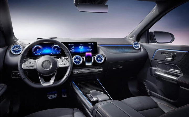 ICAILIN Handyhalterung Auto runde lüftung,Magnethalter Handy Auto, für Mini Cooper SMART 451 FIAT 50