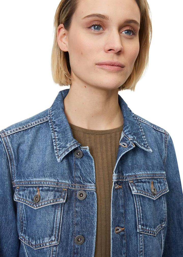 Marc O'Polo Damen Denim Jacket L Denim Blue, L Denim Blue