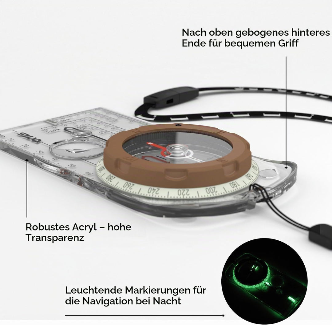 Silva Kompass Expedition Global - Kompass Schwarz M, Schwarz M