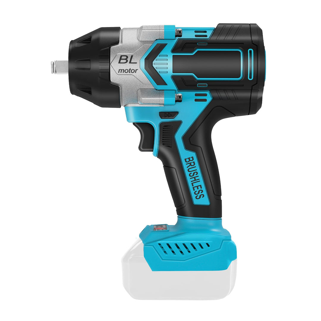 Akku Schlagschrauber Kompatibel mit Makita 18V Lithium-Akku, 1/2 Zoll Bürstenloser Schlagschrauber m