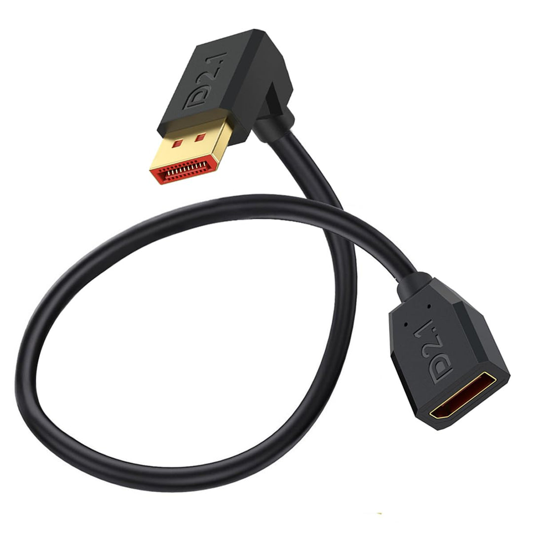 52Gbps Displayport 2.1 Extension Cable Unterstützung 16K@30Hz, 8K@120Hz, 4K@240Hz/165Hz/144Hz, HDR,