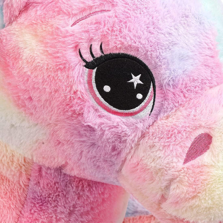 Yeqivo Riesen Einhorn Spielzeug Plüsch Grosses Regenbogen Lila Einhorn Kuscheltier Schöne Einhorn Ge