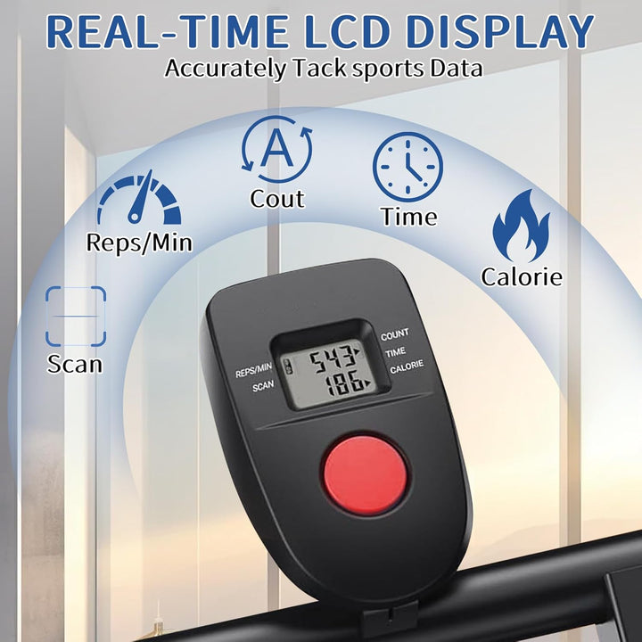 Stair Stepper für Home Gym Übung, Compact Folding Cardio Übung Climber, Verstellbare Lenker & Pedale