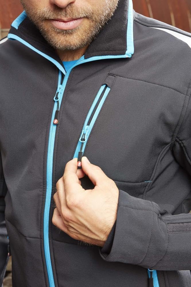 E/D/E FORTIS Herren Jacke 24, DarkGrey/black, Gr.M