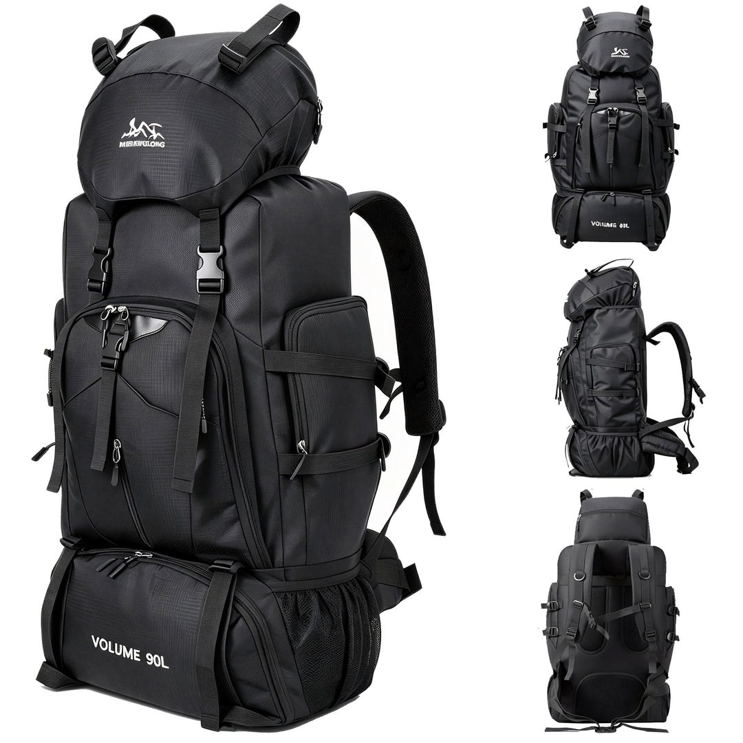 Wanderrucksack Herren Damen 90L Trekkingrucksack Reiserucksack Grosser Wasserdicht Wandern Rucksack