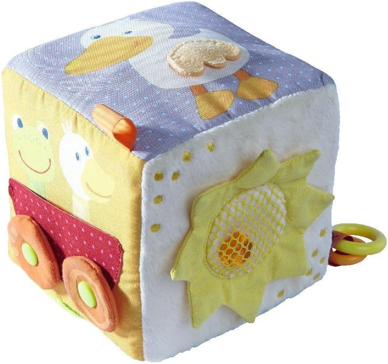 HABA Baby Spielwürfel Zauberfrosch - Baby Spielzeug ab 6 Monaten, Motorikwürfel, Motorikspielzeug Ba