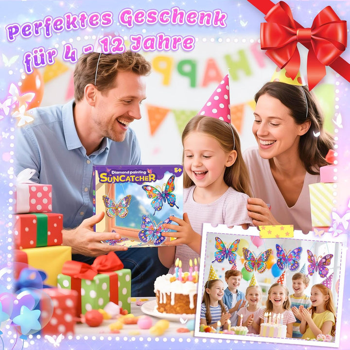 Basteln Mädchen 8 10 6 Jahre, Bastelset Kinder ab 6 Jahre Schmetterling Geschenk Mädchen 7 5 8 9 10