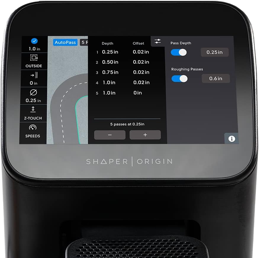 Shaper Origin - handgeführte CNC Fräse - Präzisionsfräsen auf CNC-Niveau - SO2-EN - Intarsien, Gravu