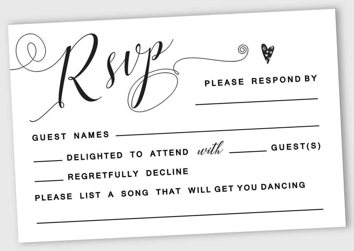 50 Leere RSVP-Karten Mit Weissen Umschlägen Weiss 4 "X6 Antwortkarten-RSVP-Antwortkarte Für Hochzeit