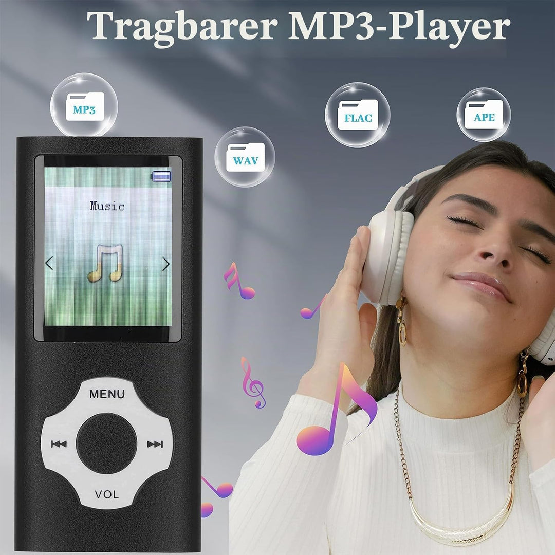 Bewinner MP3 -MP4 -Player mit Bluetooth und WiFi, Tragbarer Verlustfreier Sound MP3, HiFi Sound 1.8i