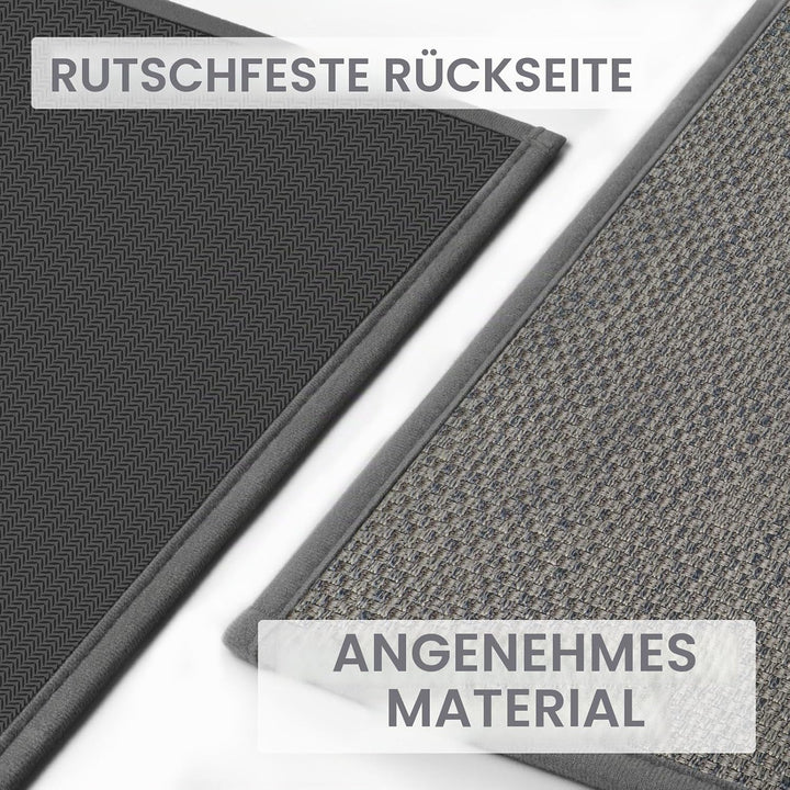 LEKEEPGO Fussmatte Innen 60 x 120 cm, rutschfest Fussmatte, waschbar Schmutzfangmatte, Dünn Türmatte