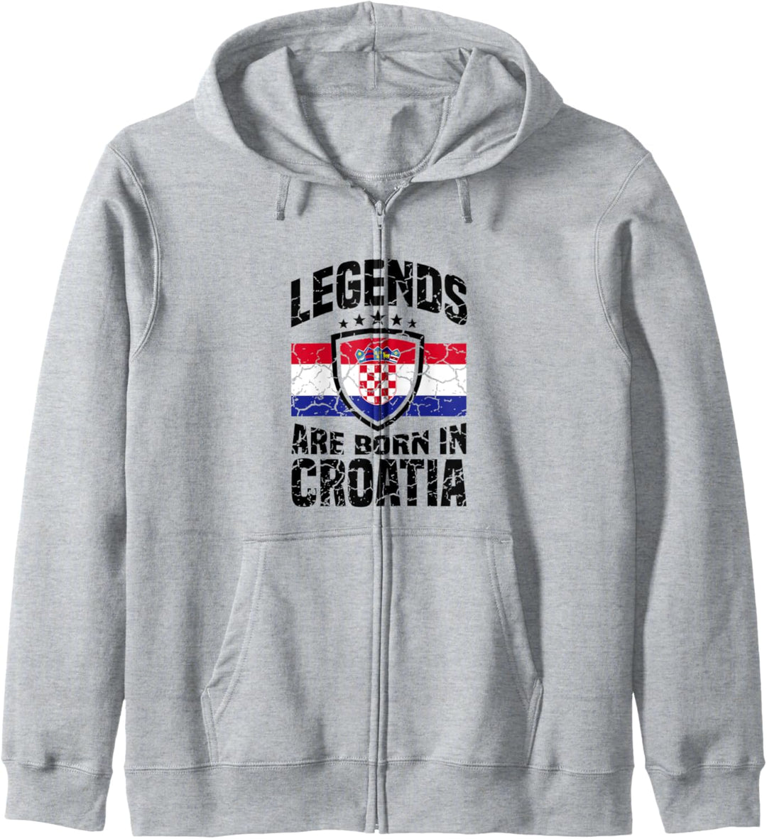 Legends were born in Croatia Kroatisch Kroatien Kapuzenjacke