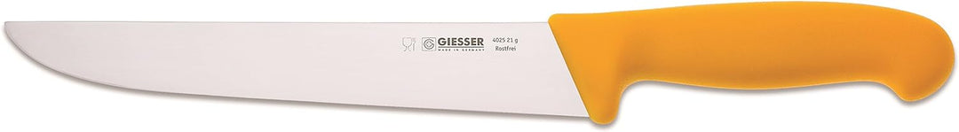 Giesser Messer Schlachtmesser gelb 21 cm Klingenlänge schmale Form- Profimesser
