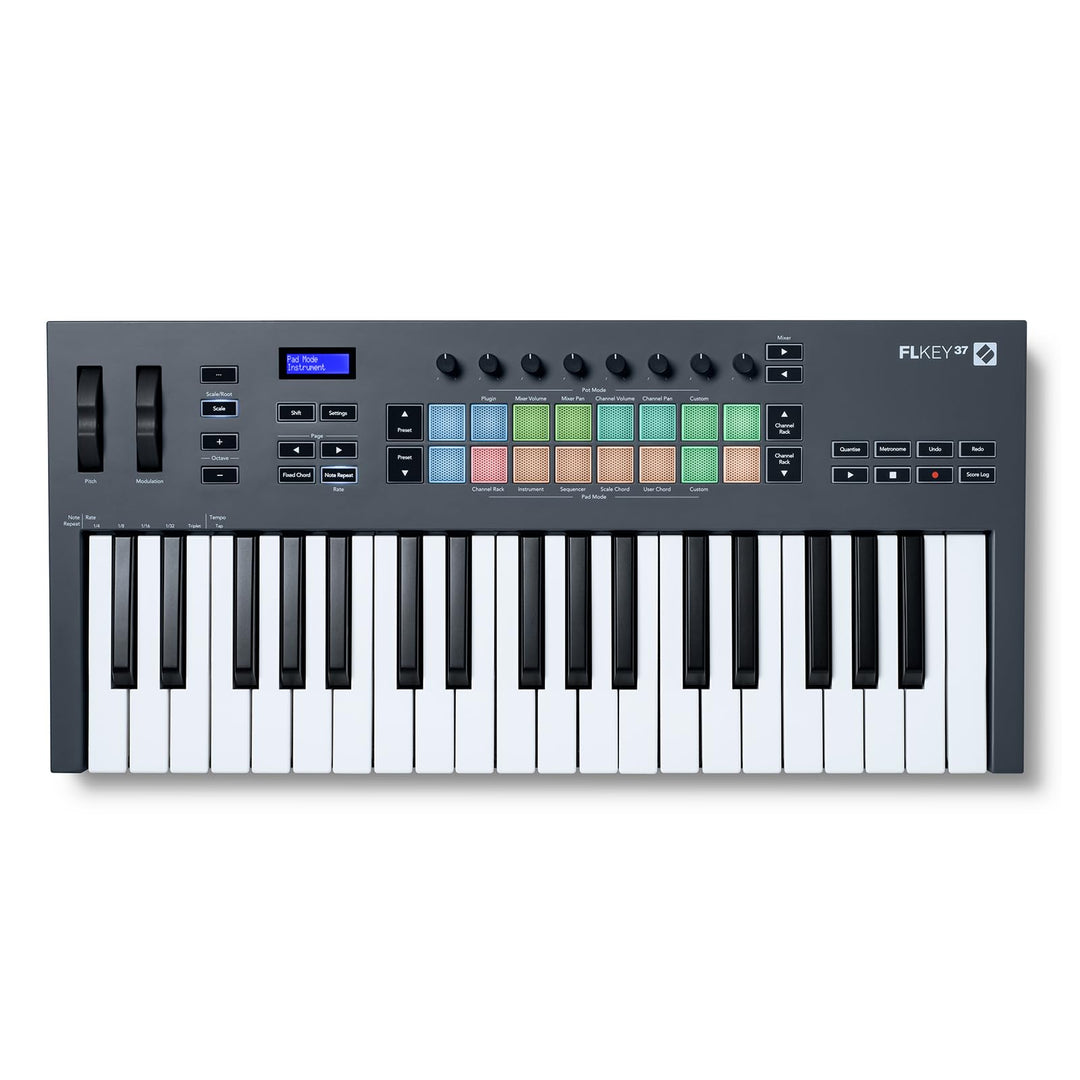 Novation FLkey 37 MIDI-Controller-Keyboard – Nahtlose Integration in FL Studio mit Akkord- und Skale