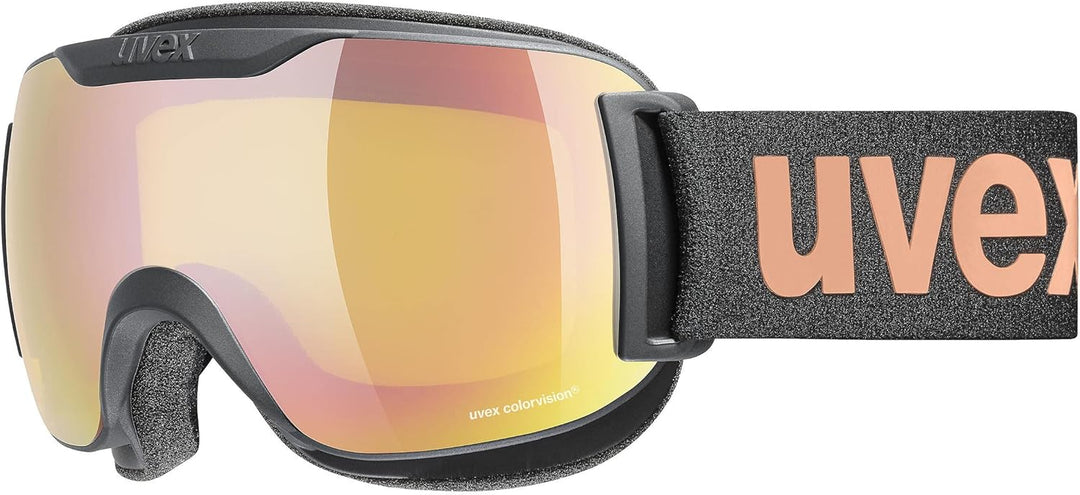 Uvex Unisex Downhill 2000 S Cv Skibrille (1er Pack) Einheitsgrösse black mat/rose-yellow, Einheitsgr