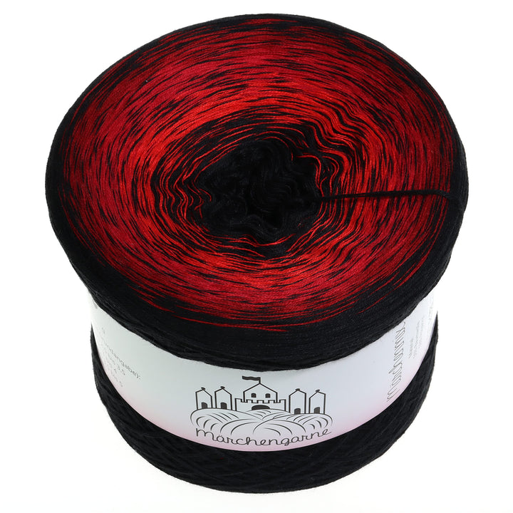 Farbverlaufsgarn Höllenfeuer 400g - 1520m 4 fädig Bobbel Wolle handstrickgarn, Höllenfeuer