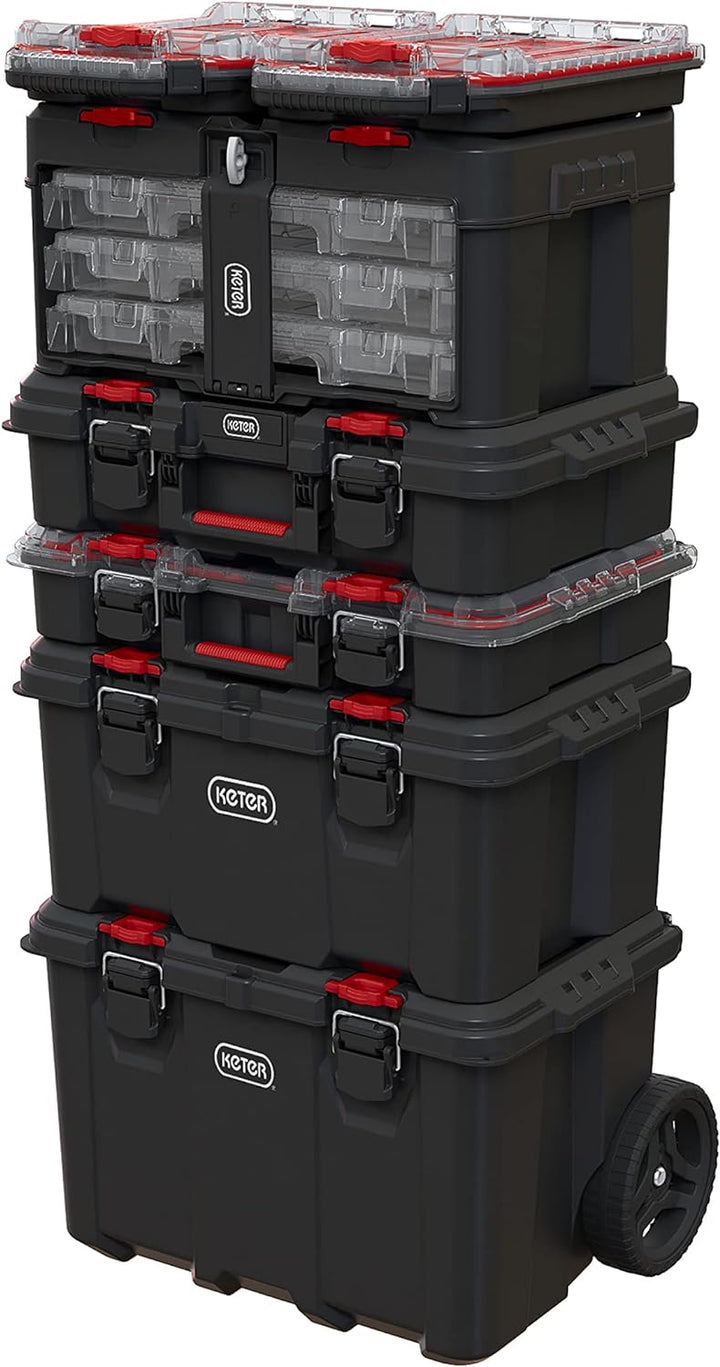 Keter Stack & Roll Heavy Duty DIY 3 Organizer Werkzeug Aufbewahrungs-Set DIY 3 Organizer Werkzeug Au