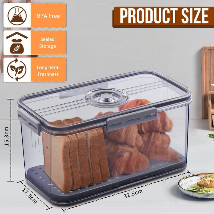 Brotkasten Brotbox Brotaufbewahrung Toastbrotbox Bread Box für Knäckebrotdose Brotkorb Modern Knäcke