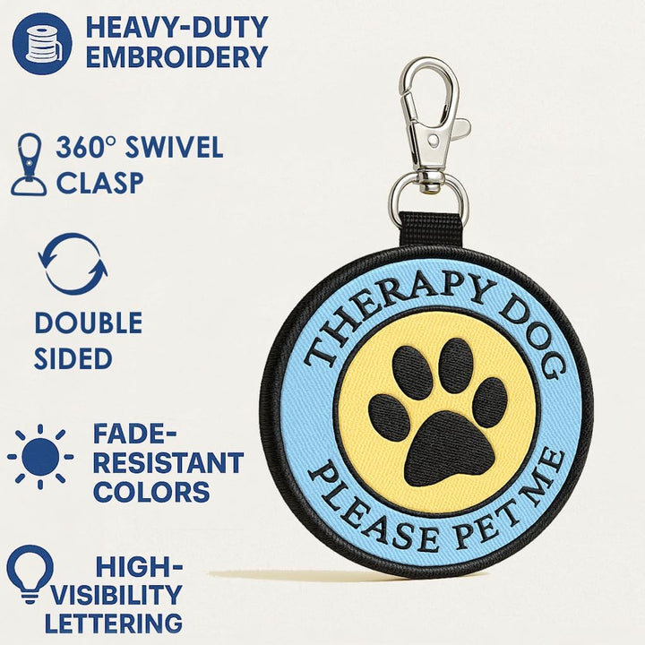 Working Service Dog Anhänger für Hundeweste, Hundegeschirr, Halsband, Leine oder Tragetasche, zum An