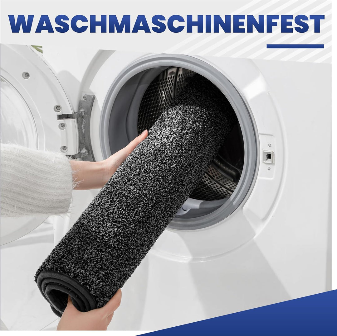 Mibao Fussmatte Innen 60 x 90 cm, Schmutzfangmatte für den Eingangsbereich, Türmatte, rutschfeste, S