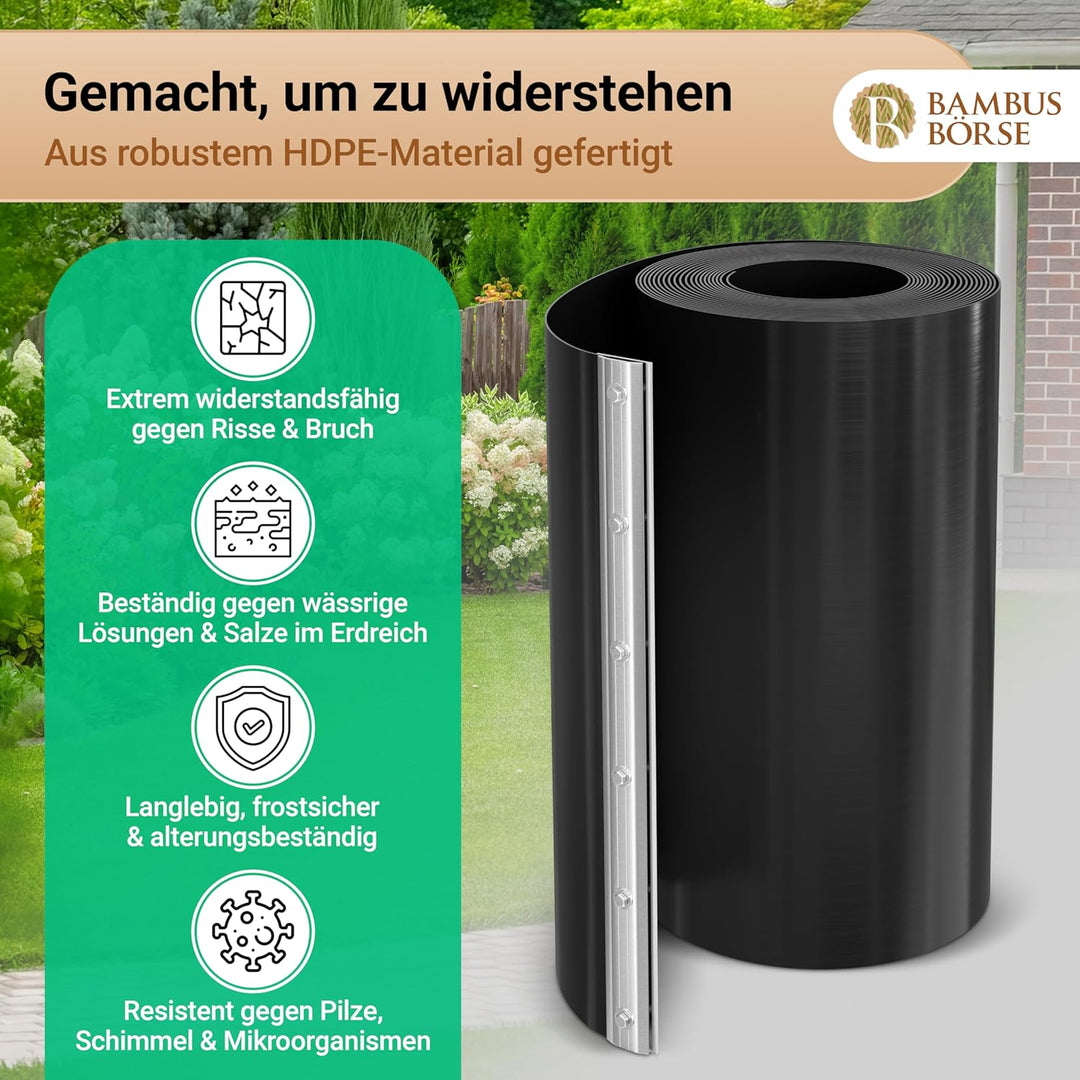 Verschlussschiene für Rhizomsperre, Bambussperre, Wurzelsperre | Längen 70 + 100 cm verfügbar 100.0