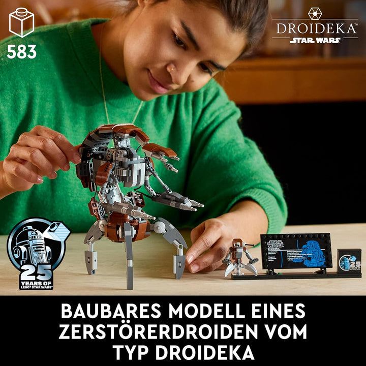 LEGO Star Wars Droideka Set, Droiden-Modellbausatz für Erwachsene, Deko für das Büro, Sammlerstück,