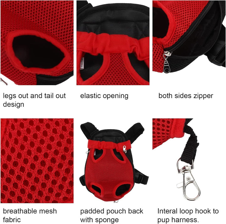 Haustiertrage Rucksack Hundetrage Brusttasche Freihändige Brusttrage Vierbeinige Rucksacktasche für