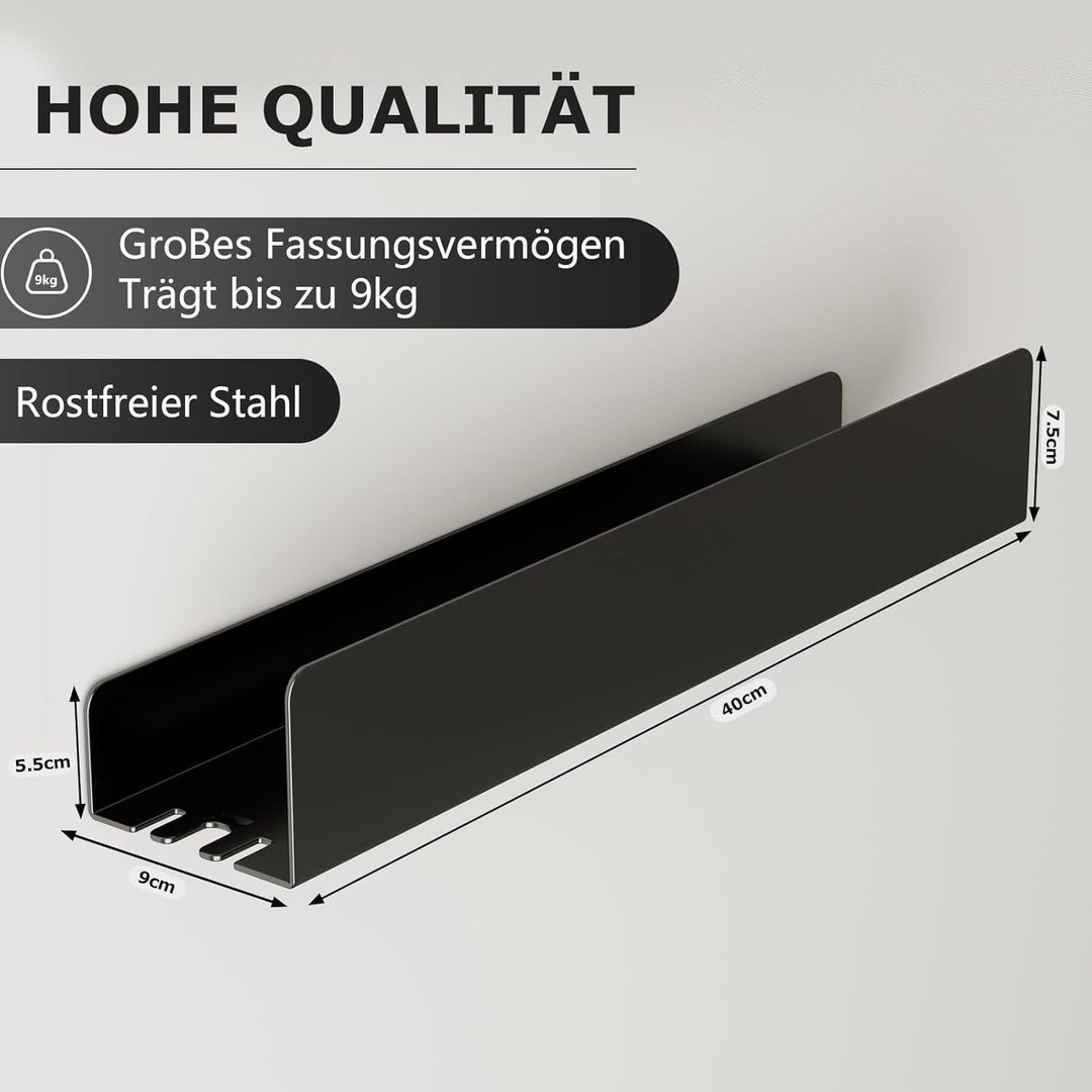 REKITA Duschablage ohne Bohren,Badezimmer Organizer 40 cm,Duschablage Edelstahl,Shampoo Halterung fü