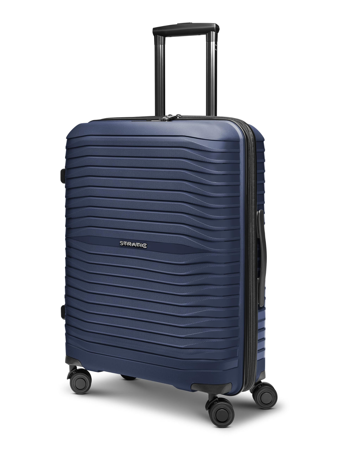 Stratic Shine Koffer &amp; Trolley gross | Ausgestattet mit 4 360° Drehbare Rollen, Kreuzpackgurt, Dehnf