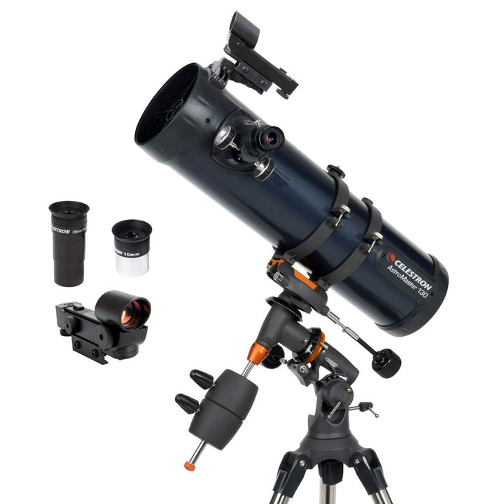 Celestron 31045 AstroMaster 130EQ Newtonsches Spiegelteleskop, Dunkelblau AstroMaster 130EQ Reflekto