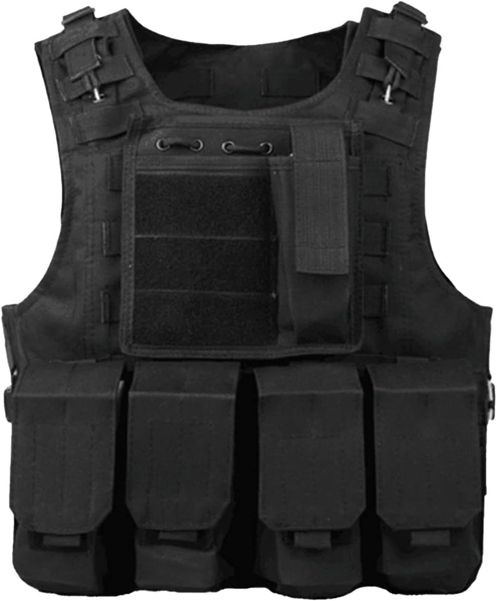 HEEPDD Militärweste, Outdoor-Arbeitsausrüstung, Leichter Klettverschluss, Verstellbarer Stahldraht f