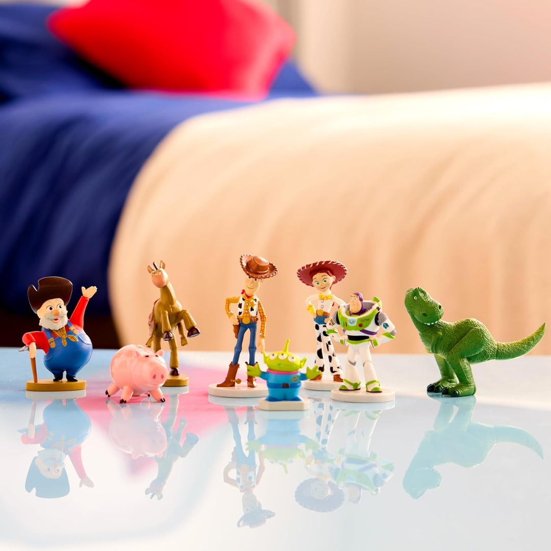 Disney Store Official - Toy Story (Pixar) - Figurenset - 8 Spielzeuge - Mit Buzz Lightyear, Woody, J