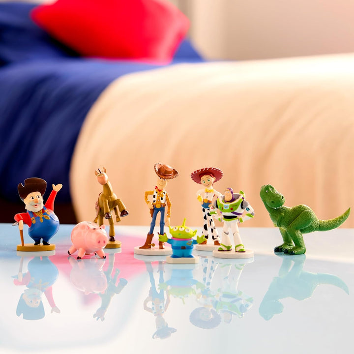 Disney Store Official - Toy Story (Pixar) - Figurenset - 8 Spielzeuge - Mit Buzz Lightyear, Woody, J