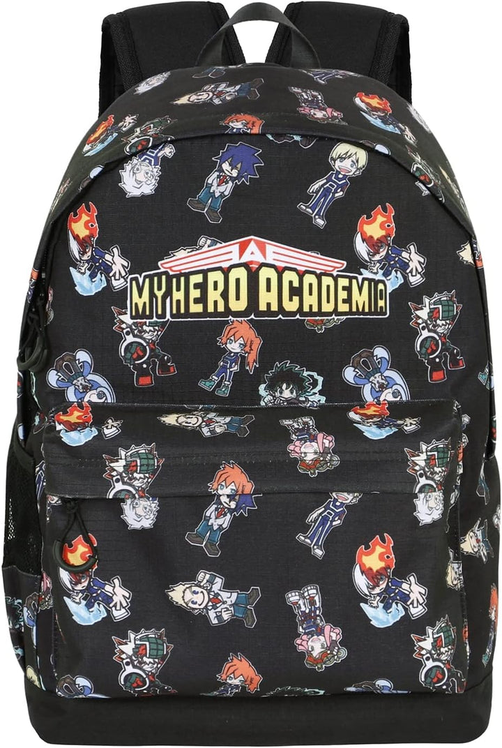 My Hero Academia Chibi-FAN HS Rucksack, Schwarz