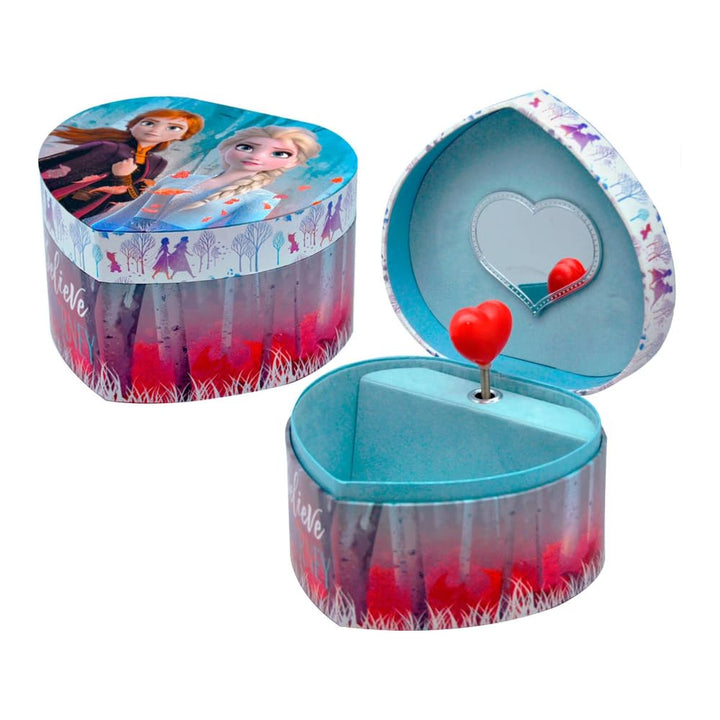 Disney Frozen II Elsa und Anna Spieluhr Schmuckkasten Herz 14,8 x 13,5 x 8,6 cm