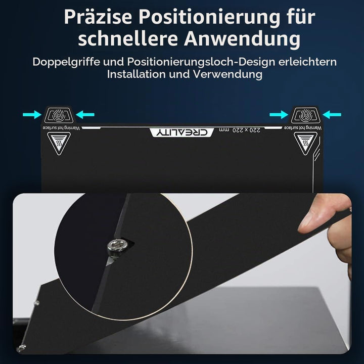 Creality Offiziell 2PCS Ender 3 V3 SE Bauplatte, 235x235mm PEI Blatt strukturierte Oberfläche flexib