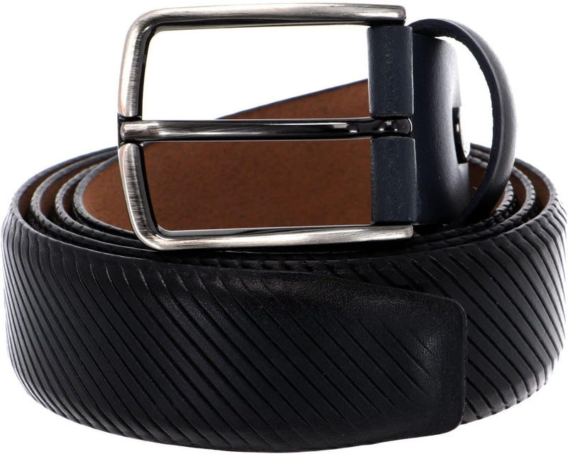 Vanzetti 35mm Leather Belt W105 Marine - kürzbar