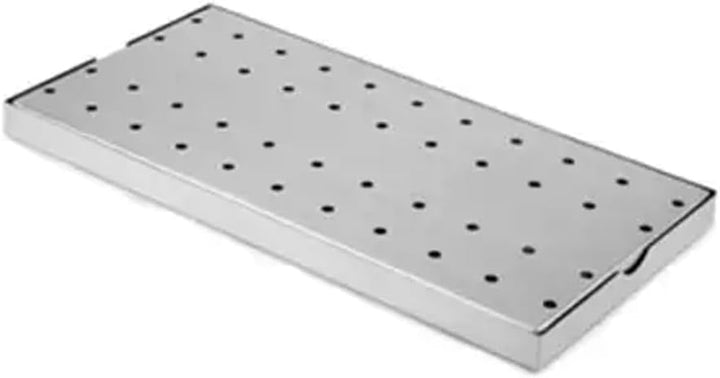 Tropfblech Abtropfblech Tropfschale Edelstahl 600x190x33 mm - Auffangschale mit Rändern für Bar Knei
