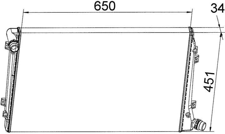 MAHLE CR 1395 000S Kühlmittelkühler BEHR