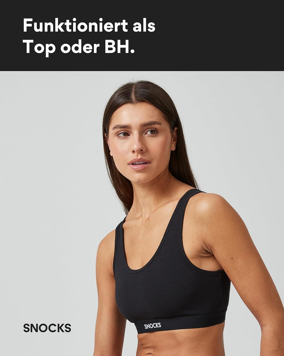 Snocks Soft Bra - Damen BH ohne Bügel, Perfekte Passform und hoher Komfort Dank Bio-Baumwolle, Bügel