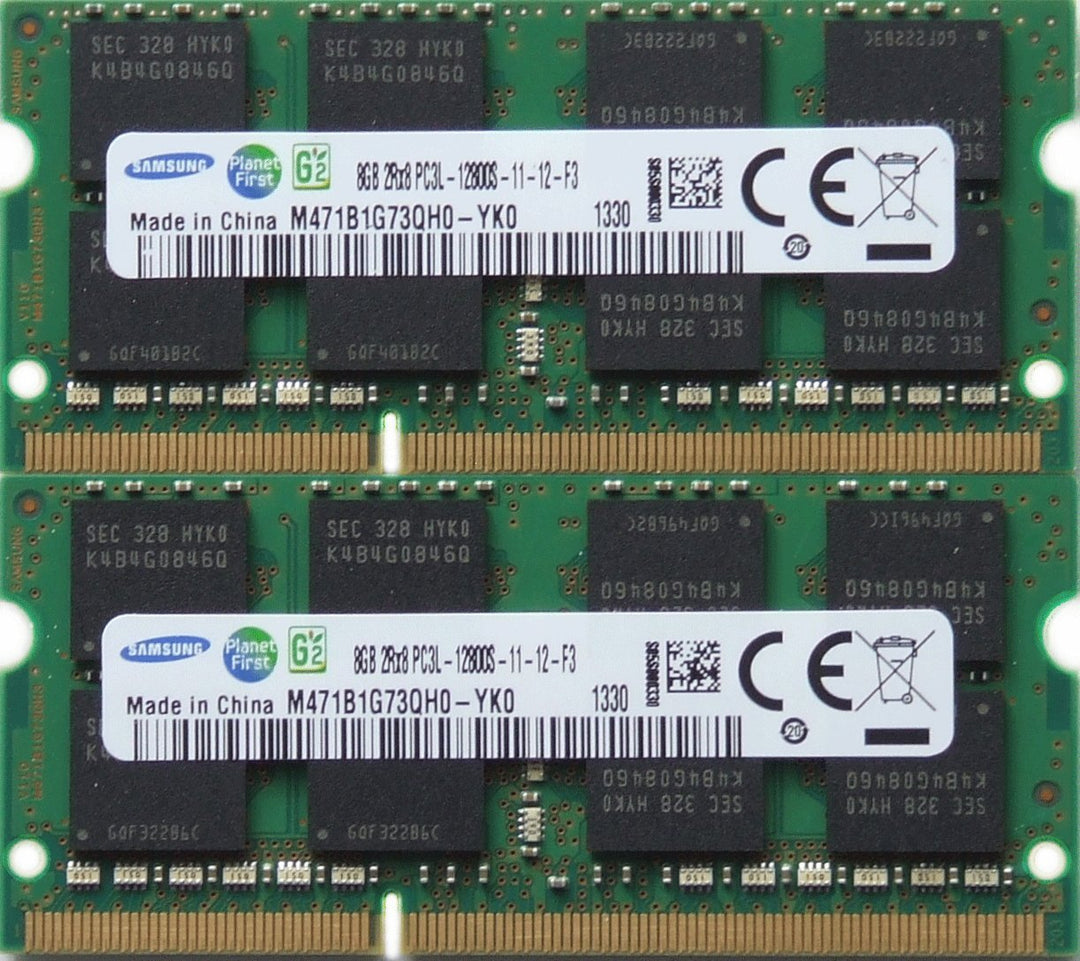 Samsung ram Memory Upgrade DDR3 PC3 12800, 1600MHz, 204 PIN, SODIMM for 2012 Apple MacBook Pro's, 20
