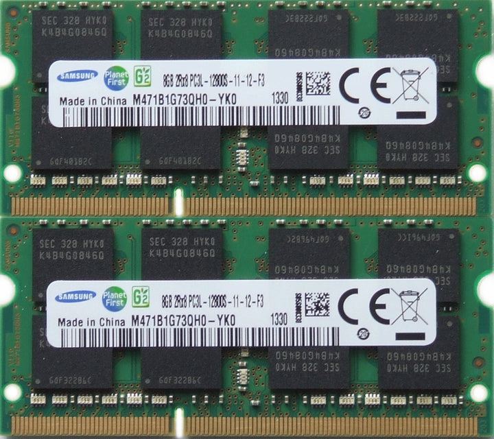 Samsung ram Memory Upgrade DDR3 PC3 12800, 1600MHz, 204 PIN, SODIMM for 2012 Apple MacBook Pro's, 20