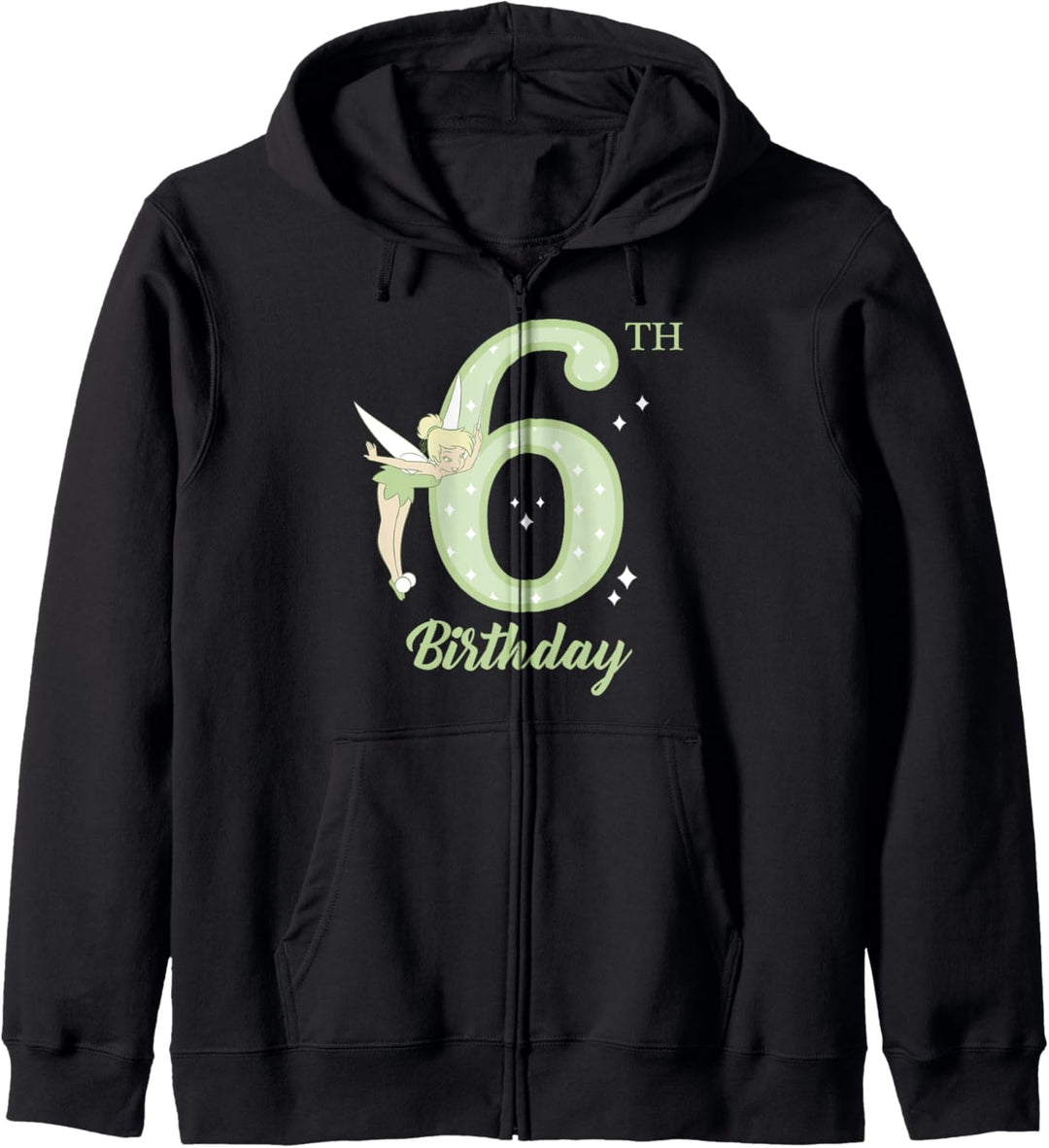 Disney Peter Pan 6th Birthday Tinkerbell Portrait Kapuzenjacke