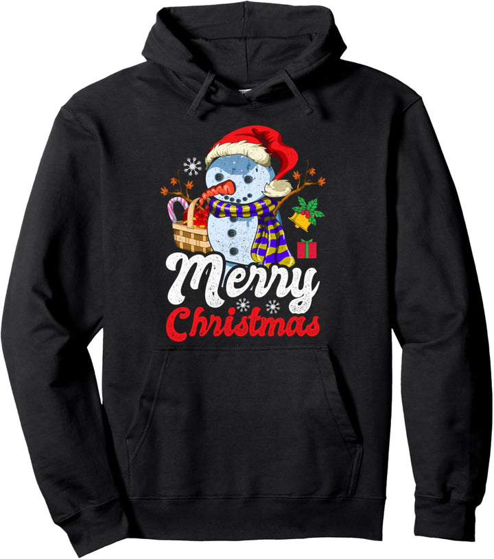 Heiligabend Pajama Party Geschenk für Kinder Schneemann Pullover Hoodie