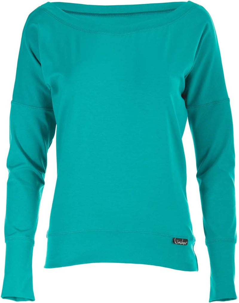 Winshape Damen Freizeit Sport Dance Fitness Longsleeve WS2 XS Ocean-green, XS Ocean-green